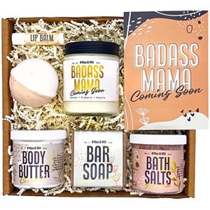 NEW Wax & Wit New Mom Mother Pregnancy Postpartum Gift Luxury Spa Kit Box Mama